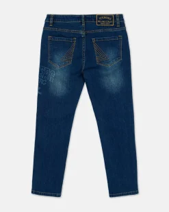Kids/BOY Iceberg Stonewashed Blue 5-pocket Jeans With Logo