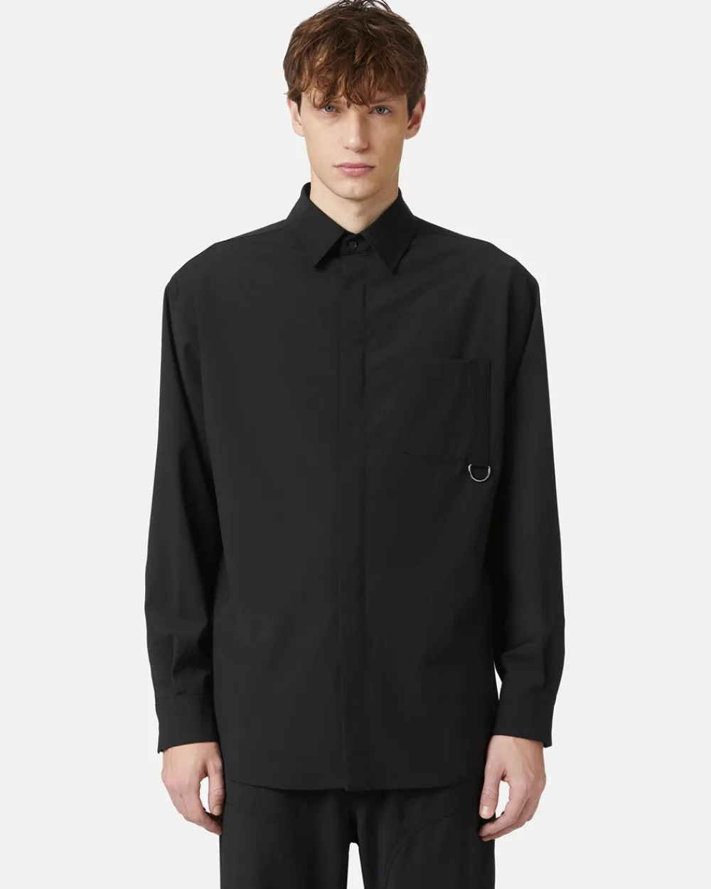 Iceberg Stretch Shirt With Gros Grain Detail