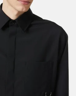 Iceberg Stretch Shirt With Gros Grain Detail