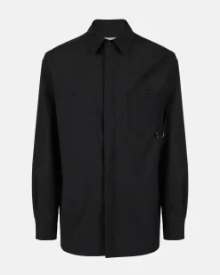 Iceberg Stretch Shirt With Gros Grain Detail