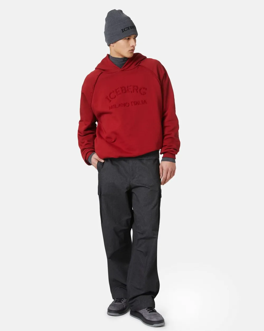 Iceberg Sweatshirt With Hood And Logo