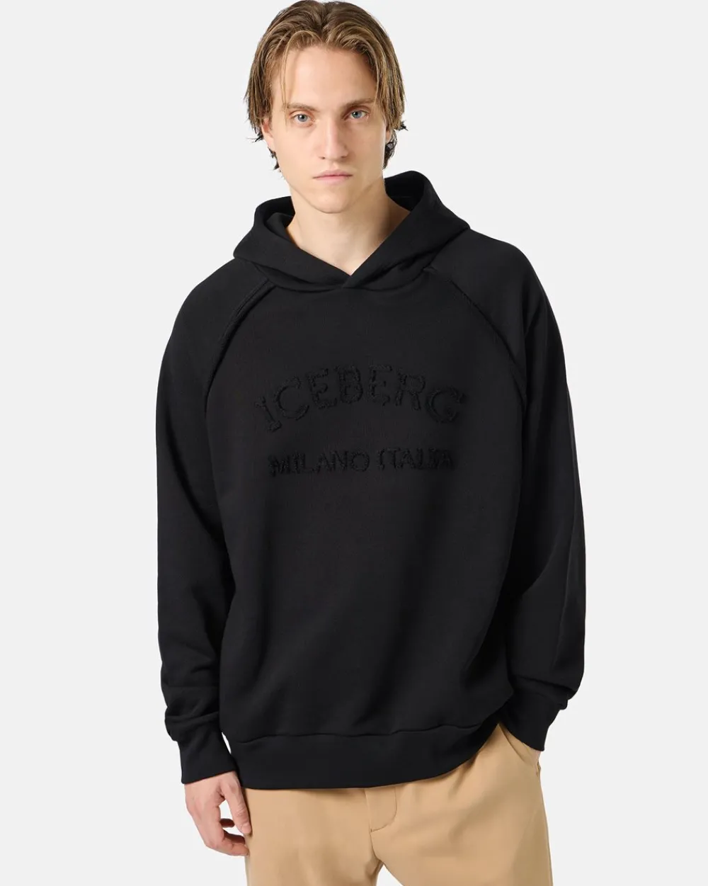 Iceberg Sweatshirt With Hood And Logo