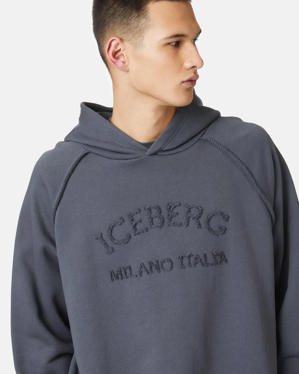 Iceberg Sweatshirt With Hood And Logo