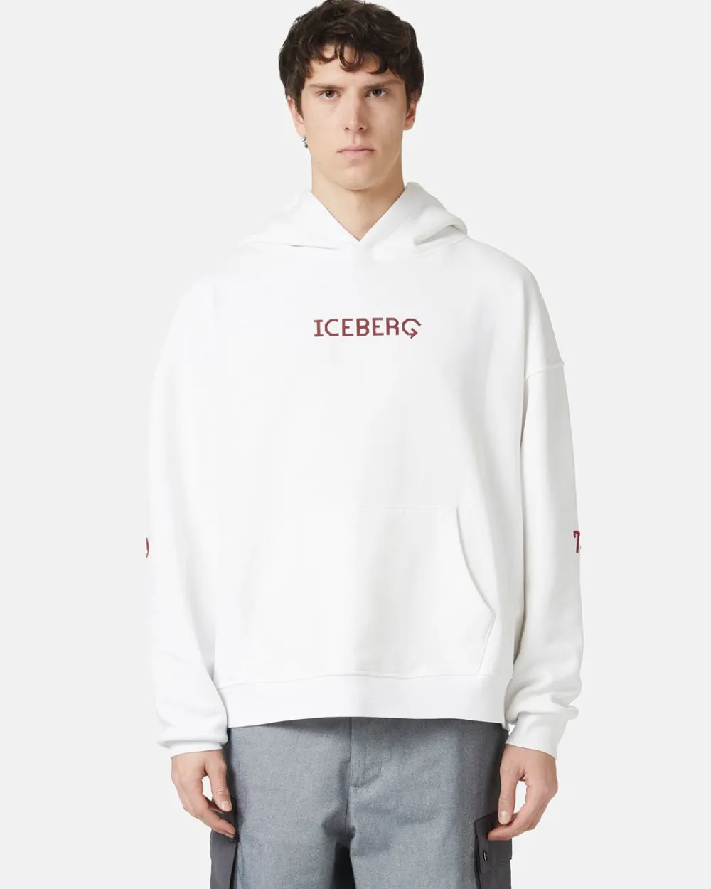 Iceberg Sweatshirt With Hood And Printed Logo