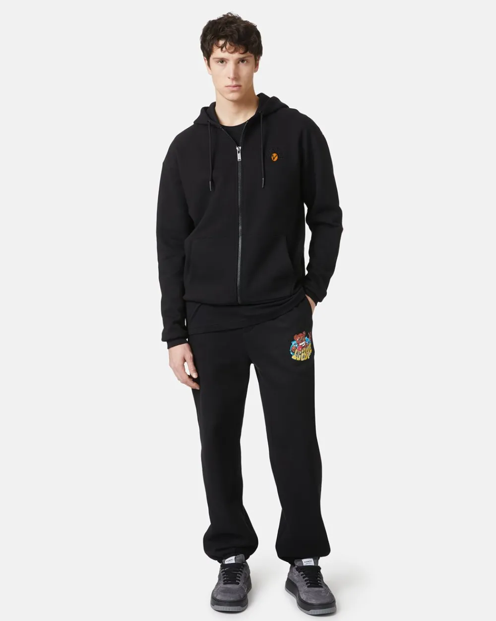 Iceberg Sweatshirt With Zip And VXMEE Bear Print