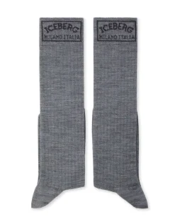 Women Iceberg Technical Wool Socks With Logo