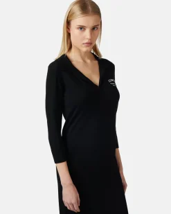 Women Iceberg Thin Wool Polo Dress
