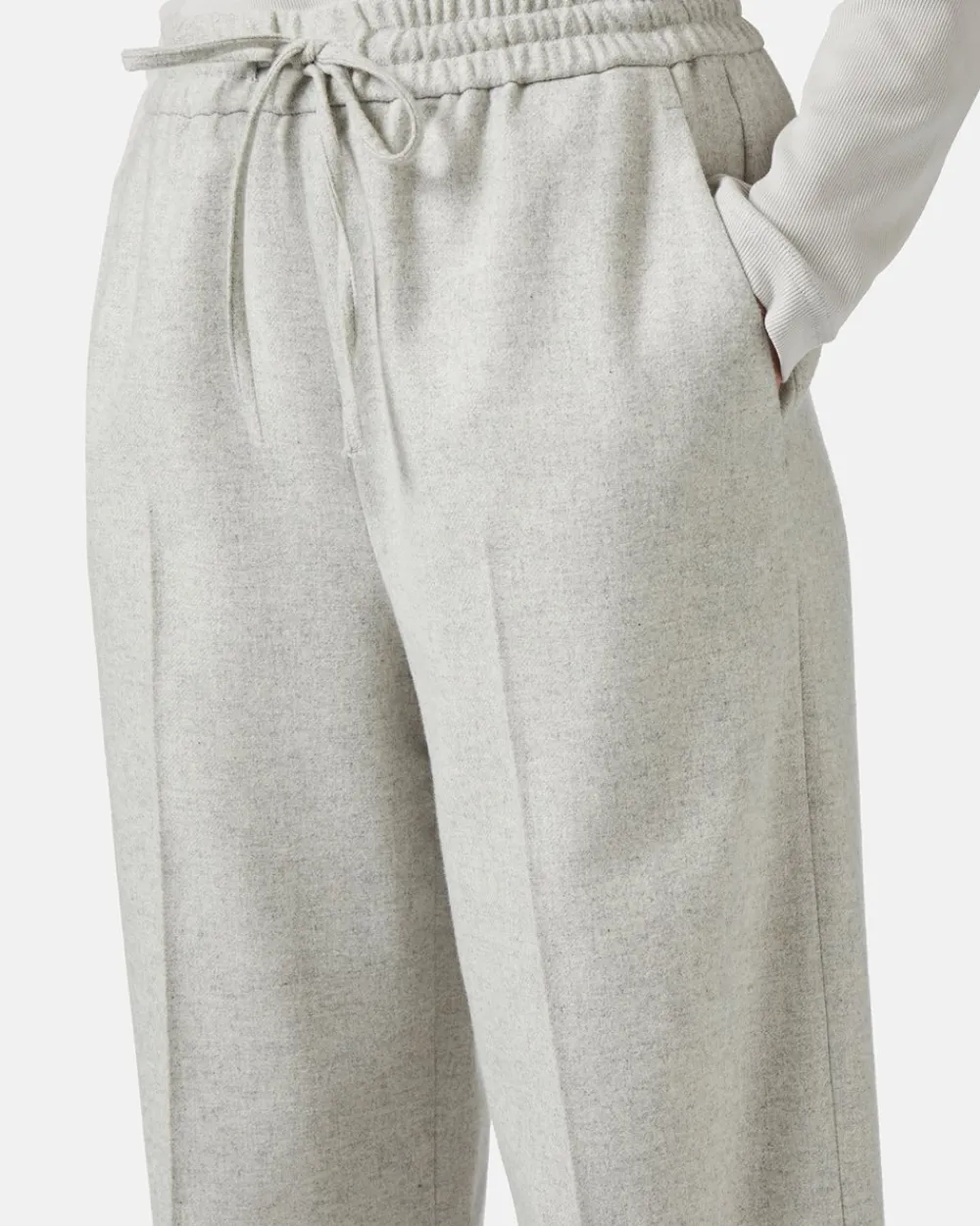 Women Iceberg Trousers, Joggers Fit, In Flannel Fabric
