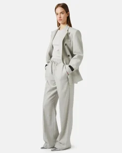 Women Iceberg Trousers, Joggers Fit, In Flannel Fabric