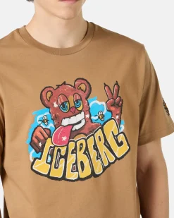 Iceberg T-shirt With Bear Print And VXmee Logo