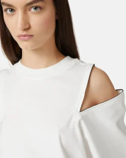 Women Iceberg T-shirt With Decorative Zips
