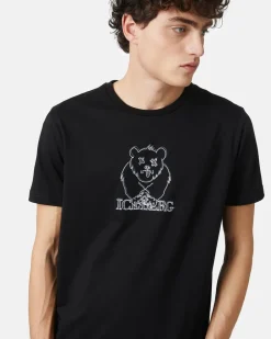 Iceberg T-shirt With Printed And Embroidered Bear