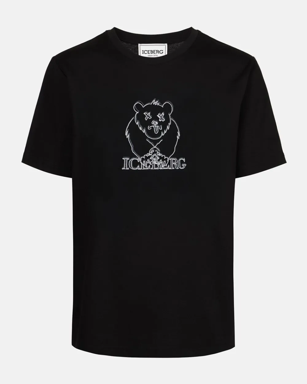 Iceberg T-shirt With Printed And Embroidered Bear