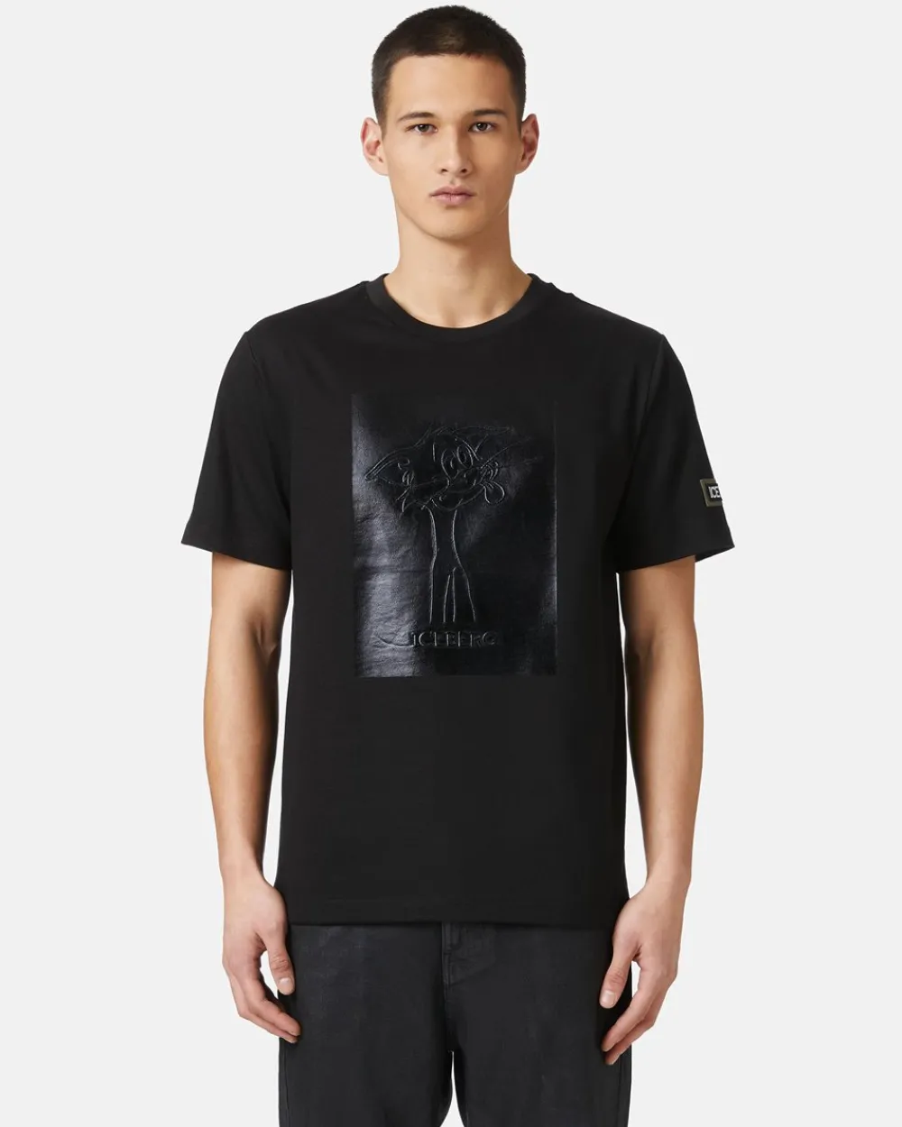 Iceberg T-shirt With Tom Embroidered And Rubberized