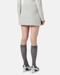 Women Iceberg Velor Cloth Miniskirt