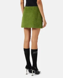 Women Iceberg Velor Cloth Miniskirt