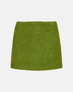 Women Iceberg Velor Cloth Miniskirt