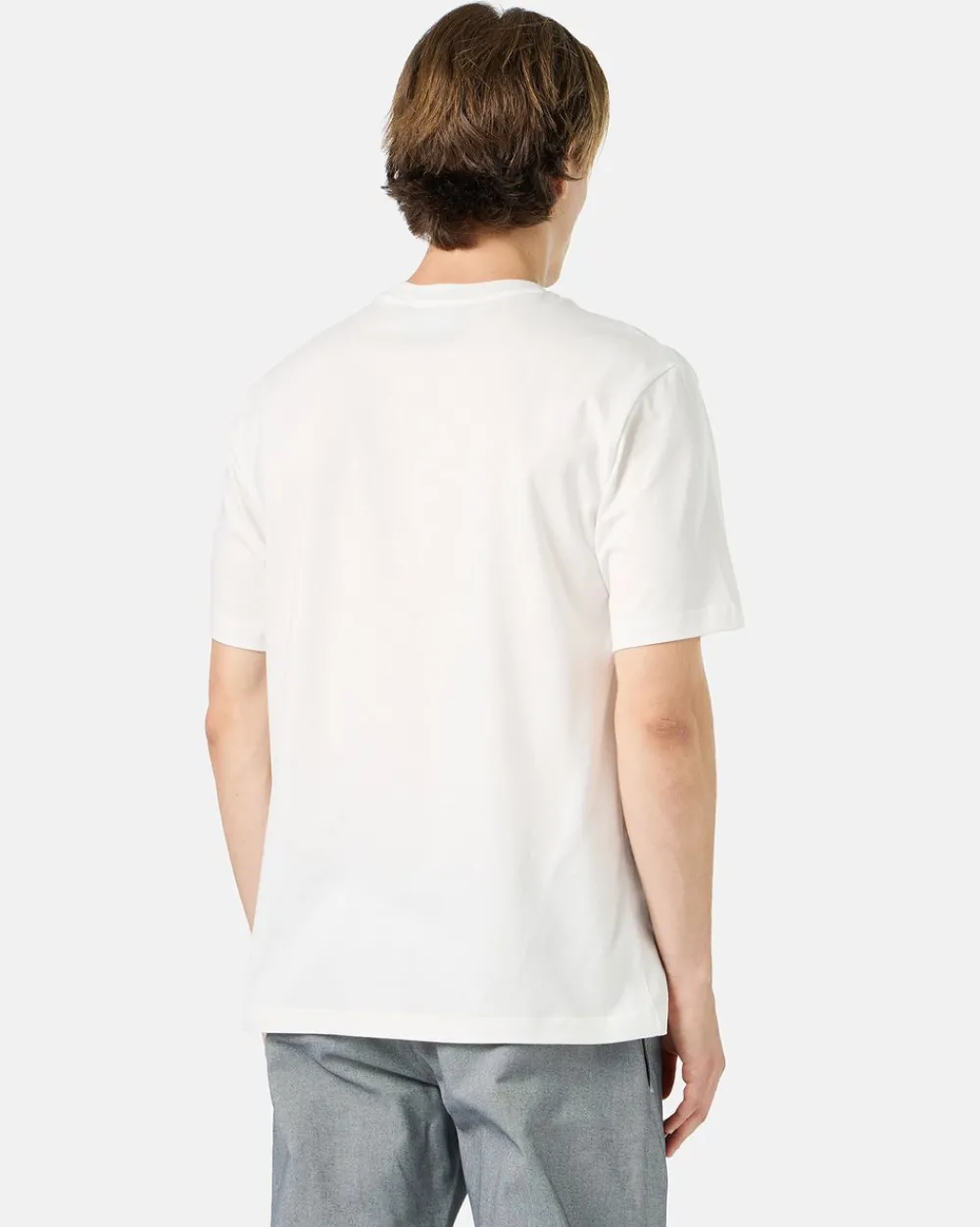 Iceberg White Cotton Jersey T-shirt With Splash And Bear Logo Print On The Heart