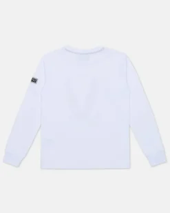 Kids/BOY Iceberg White Crew-neck Sweatshirt With Stylized Looney Tunes Silhouettes