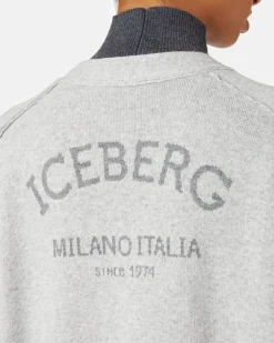 Women Iceberg Wool Blend Cardigan With Logo