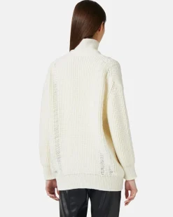 Women Iceberg Wool Cardigan With Logo