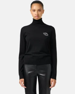 Women Iceberg Wool Mock-neck Sweater With Milano Logo