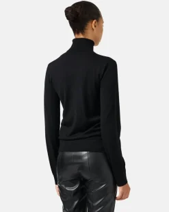 Women Iceberg Wool Mock-neck Sweater With Milano Logo