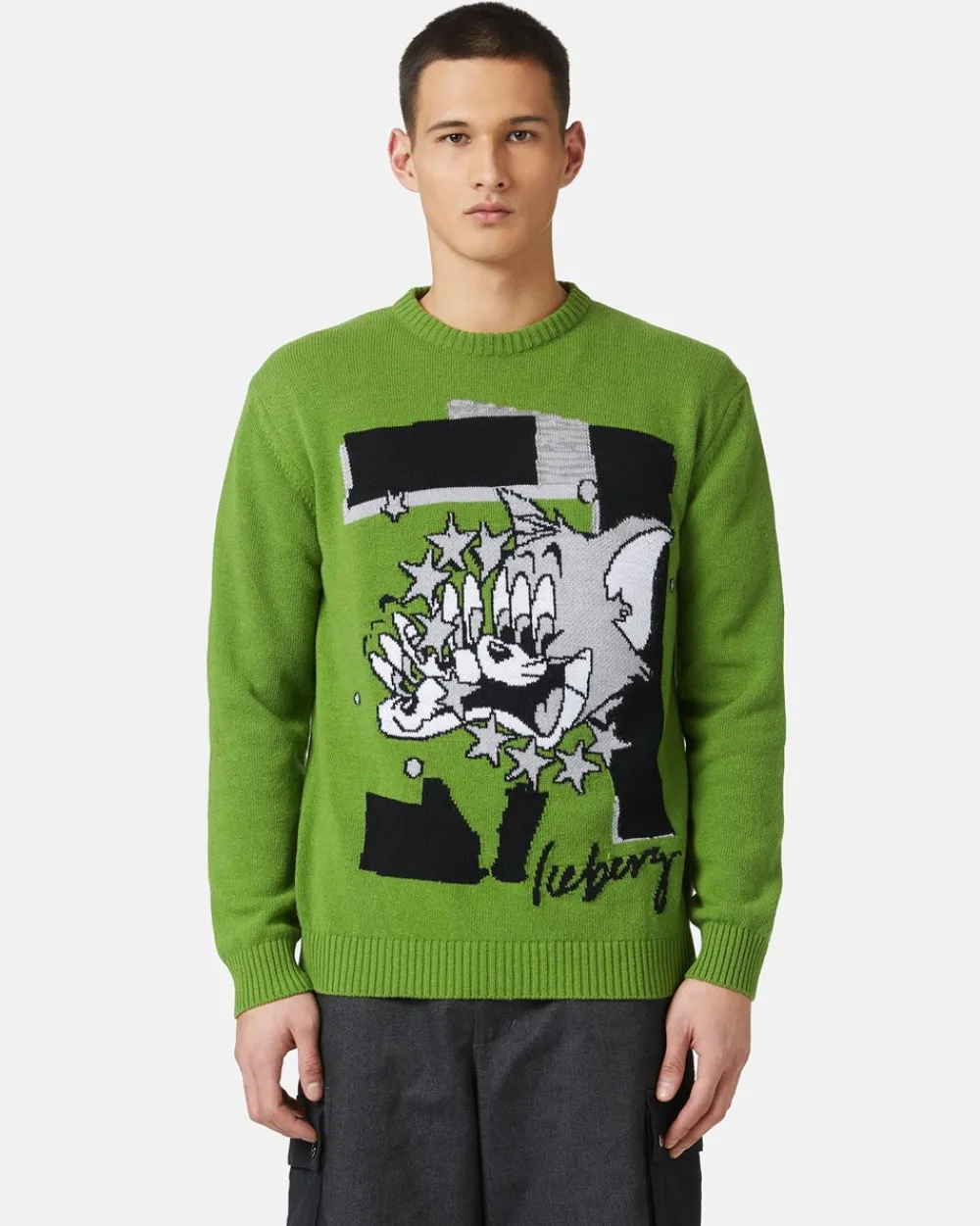 Iceberg Wool Sweater With Cartoon