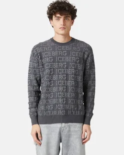 Iceberg Wool Sweater With Logo