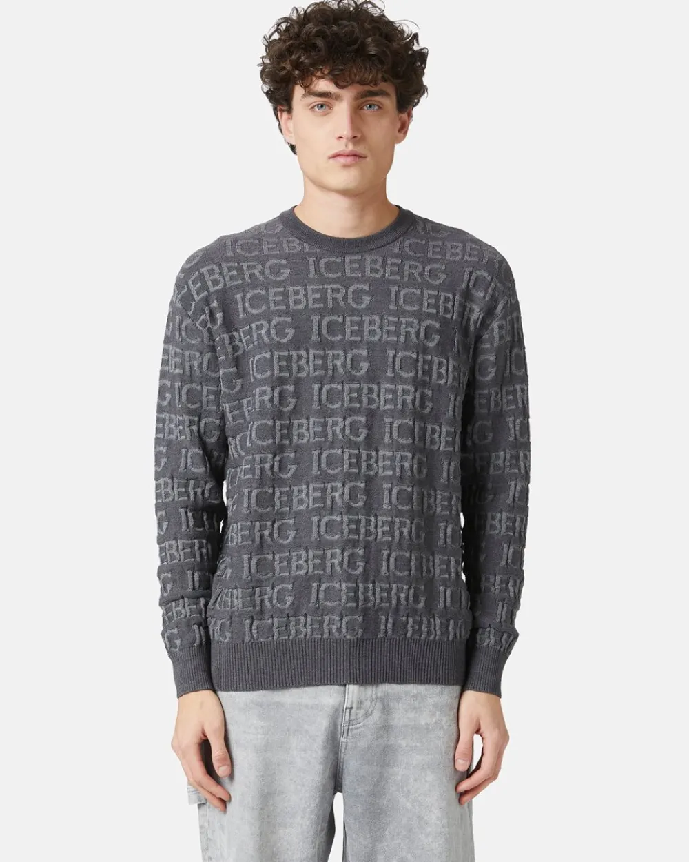 Iceberg Wool Sweater With Logo