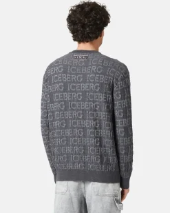 Iceberg Wool Sweater With Logo