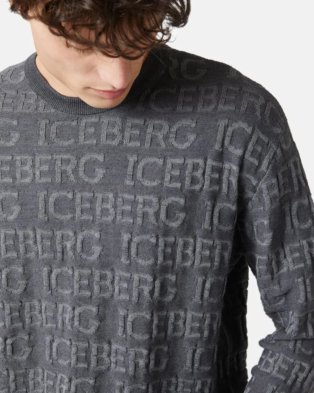 Iceberg Wool Sweater With Logo