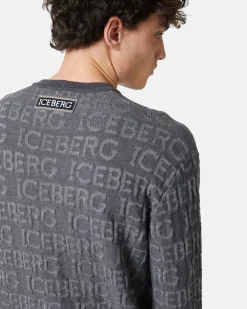 Iceberg Wool Sweater With Logo