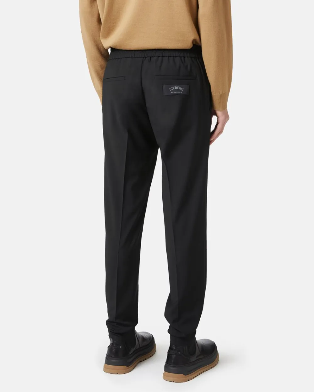 Iceberg Wool Trousers With Logo